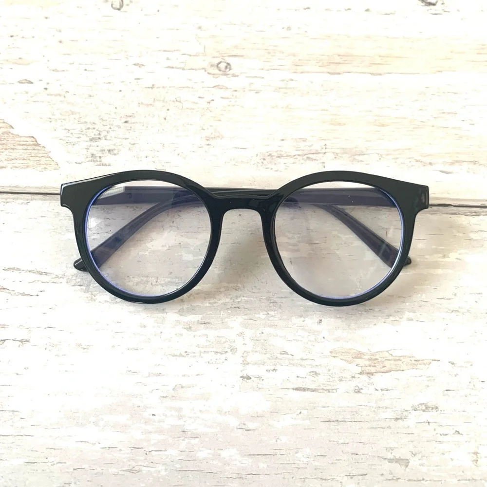 Kids Bluelight Blocking Anti-Eye Strain Computer Glasses Blue Light Black NEW